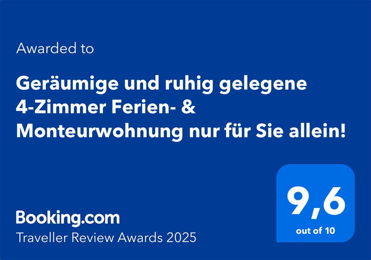 4 Zimmer Geraeumige Und Ruhig Gelegene Ferien- Und Monteurwohnung Nur Fuer Sie Allein Aujvari Vermietungen Spiegelberg Extérieur photo